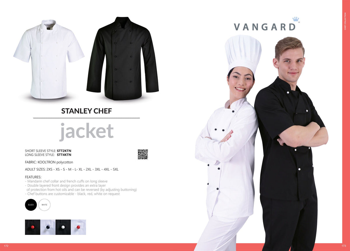 Stanley Chef Jacket - Short Sleeve