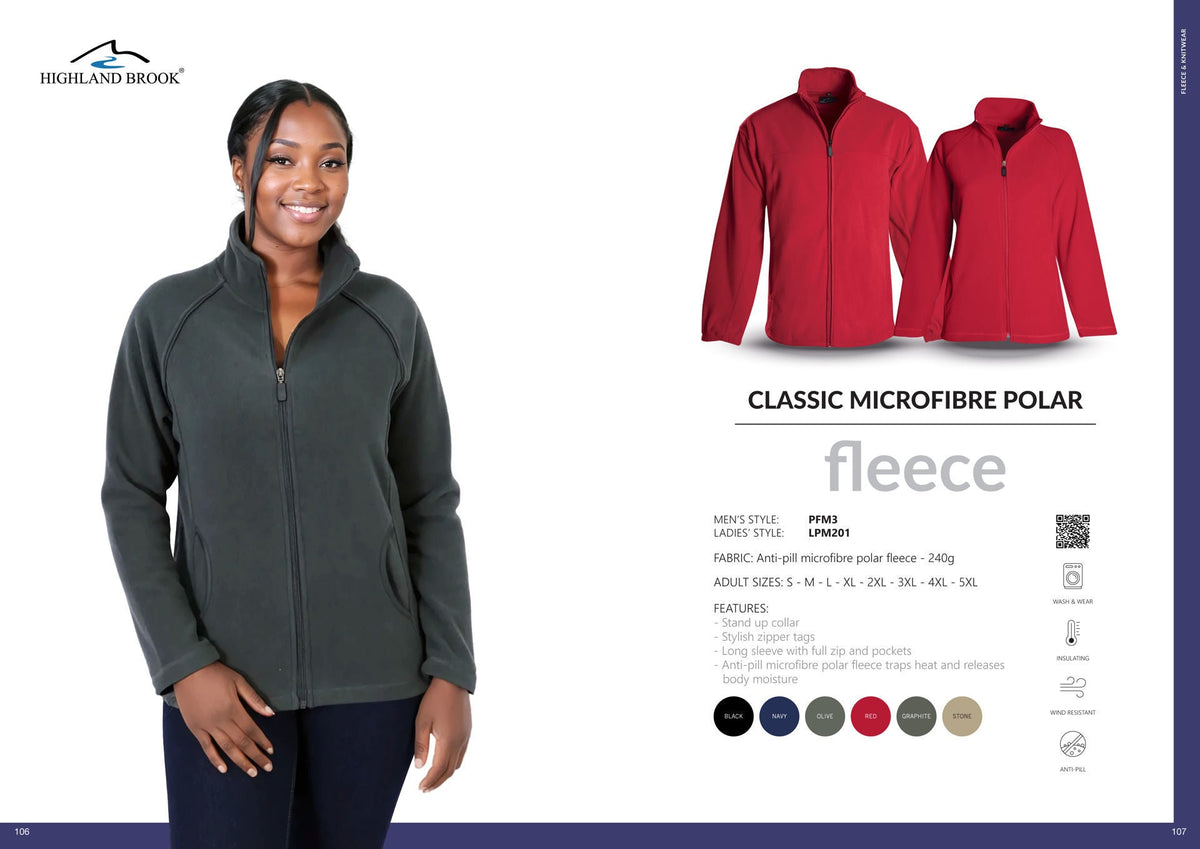 Ladies' Classic Microfibre Polar Fleece