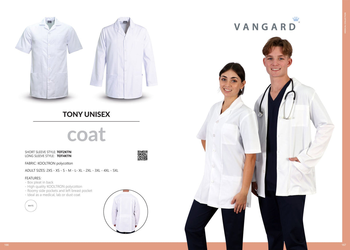 Tony Unisex Coat - Short sleeve