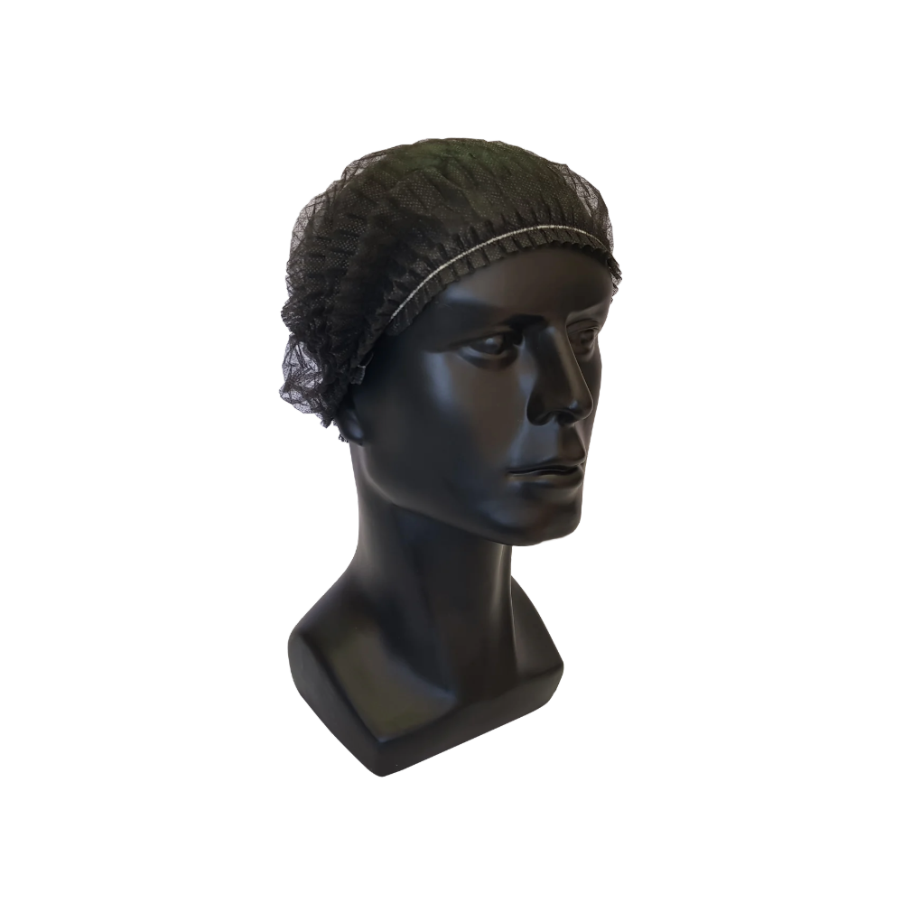 Black Mop Caps 21" Double Stitch