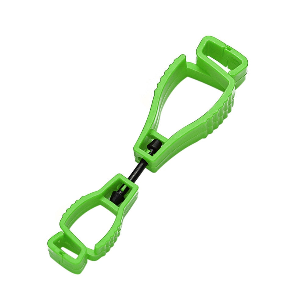 Glove Clip Plastic Lime Green Colour