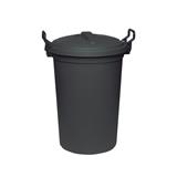 Bin Refuse Bin C/W Grip For Lid 120Ltr Big Jim Black Collec