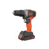 Black - Decker B&D Drill Cordless Hammer Plus 18V 1.5Ah Battery Bcd003C1 - Qw