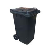 Refuse Bin 240Ltr - On Wheels - Charcoal ( Min 5 Asst)