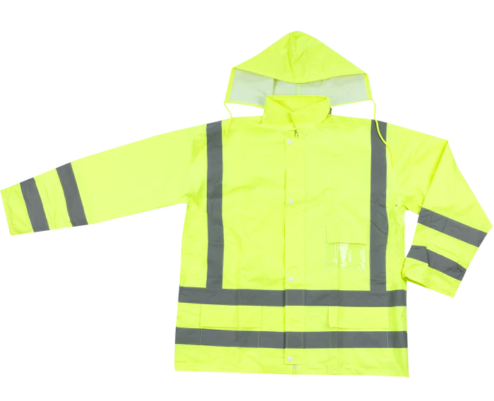 Poineer Hi - Viz Rain Jacket Lime