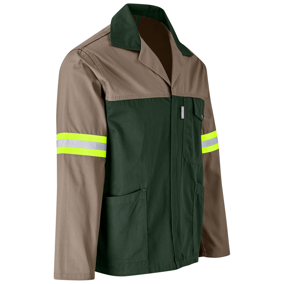 Site Premium Two - Tone Poly Cotton Jacket - Reflective Arms