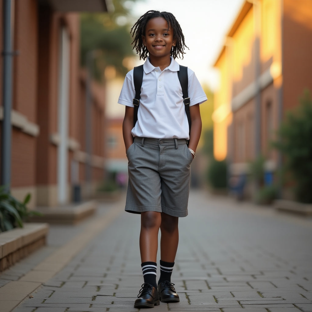 School Uniform shop White Golf T-Shirt