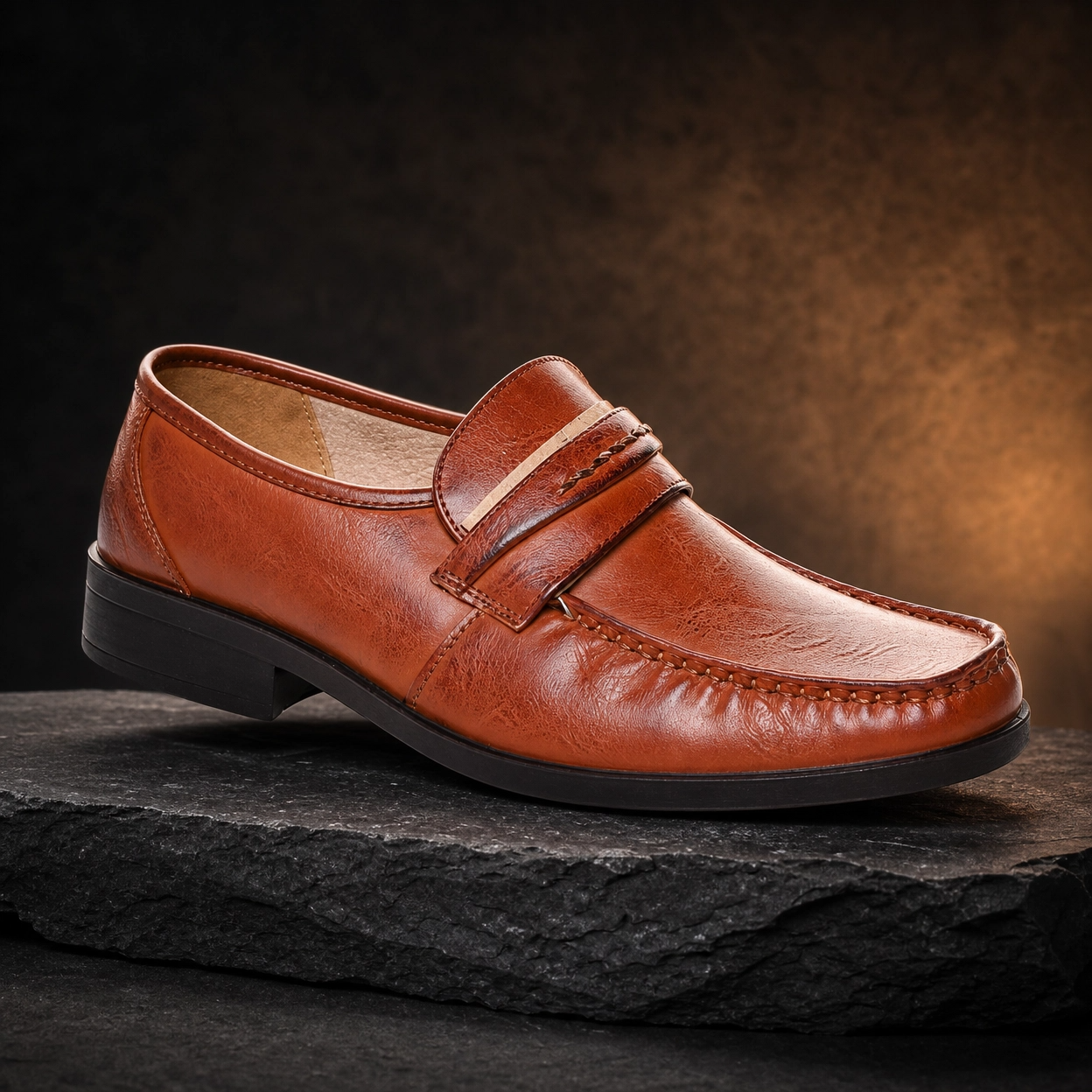 Classic Essential Men's Brown Oxford Shoes - Professional Style