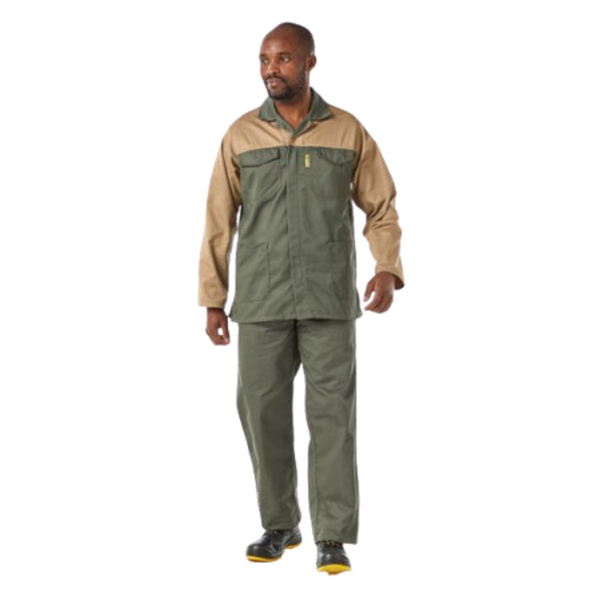 Dromex Olive Green/Khaki 65/35 Two - Tone Conti Jacket