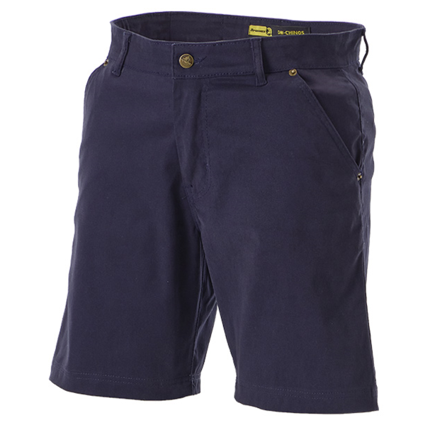 Dromex Navy Blue Stretch Chino Shorts
