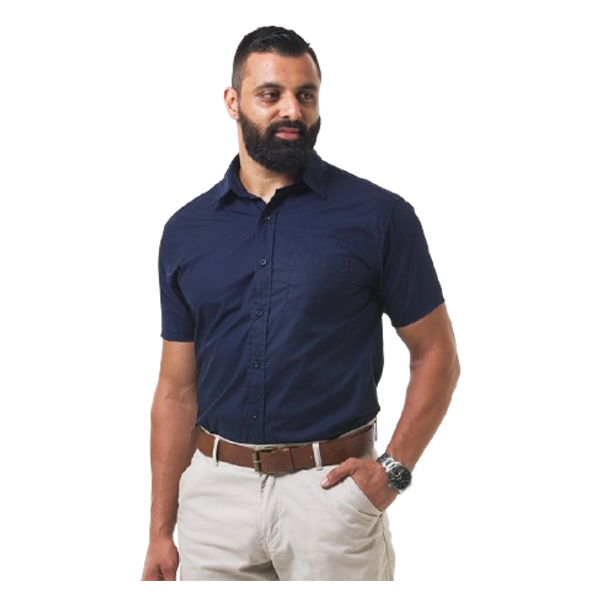 Dromex Navy Blue S/S Formal Shirt