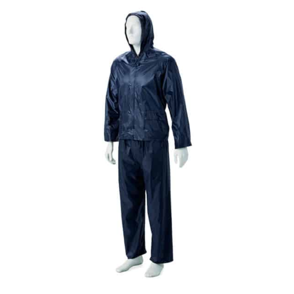 Dromex Navy Blue Rubberised Rain Suit