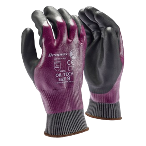 Dromex Synthetic Oil - Tech Knit Wrist Gloves