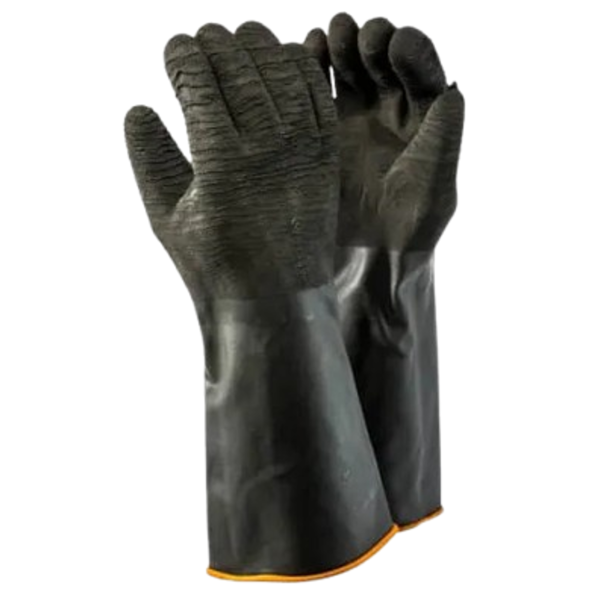 Dromex Synthetic H2 - 40 Crinkle Palm Rubber Gloves