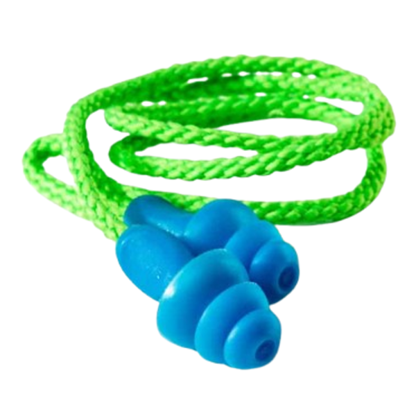 Dromex Blue Corded Re - usable Earplugs
