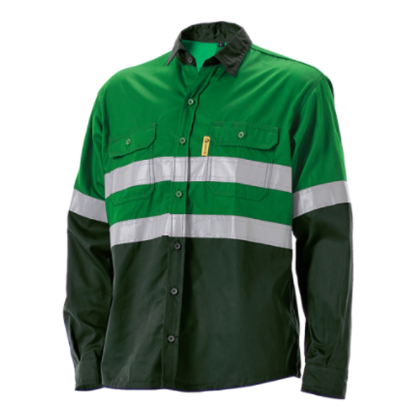 EVOTECH 65/35 Hi - Vis Shirt Green