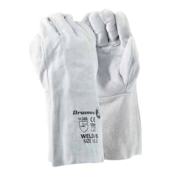 Dromex 6″ Chrome Leather DBL Palm Gloves