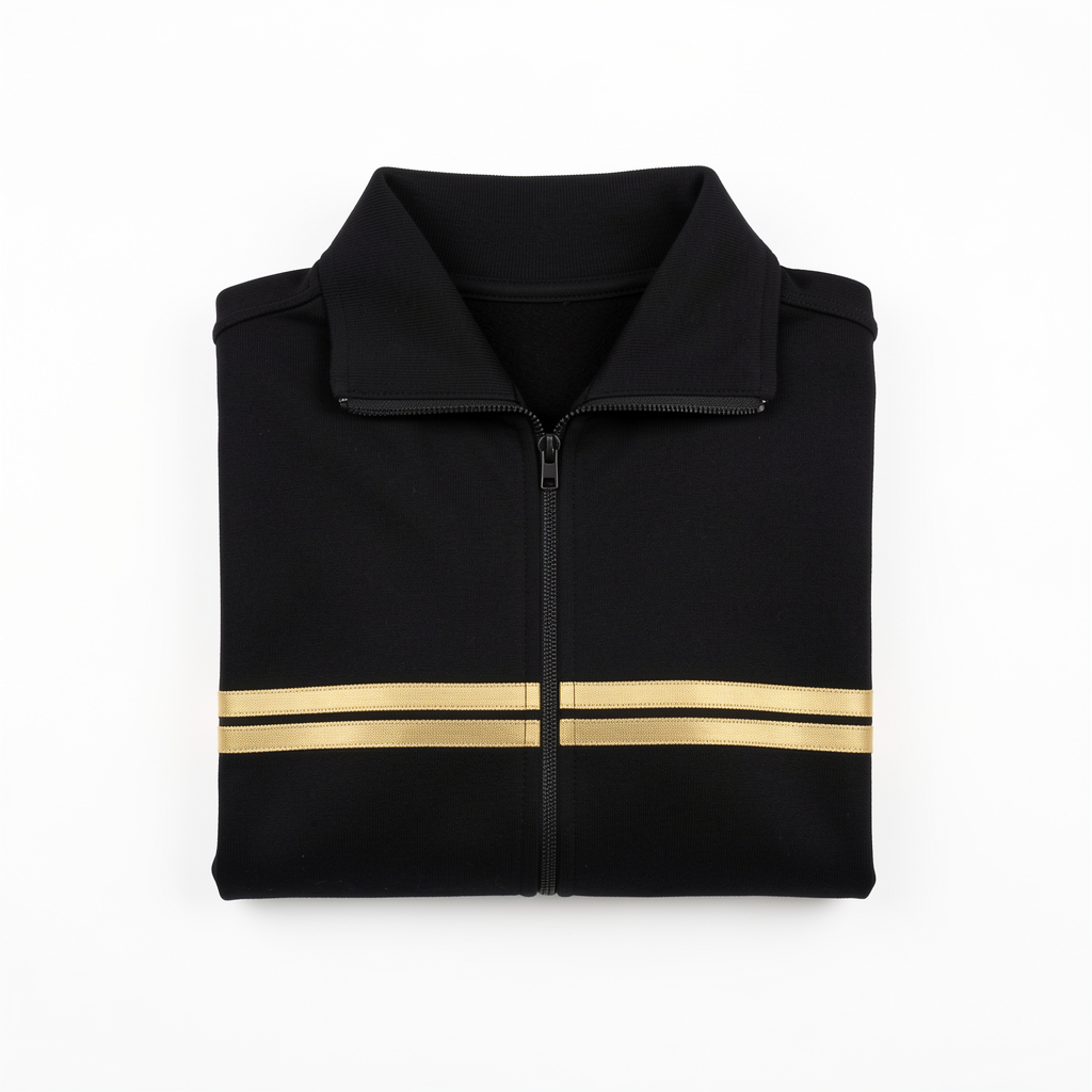 Navy Pullovers With Red Stripes