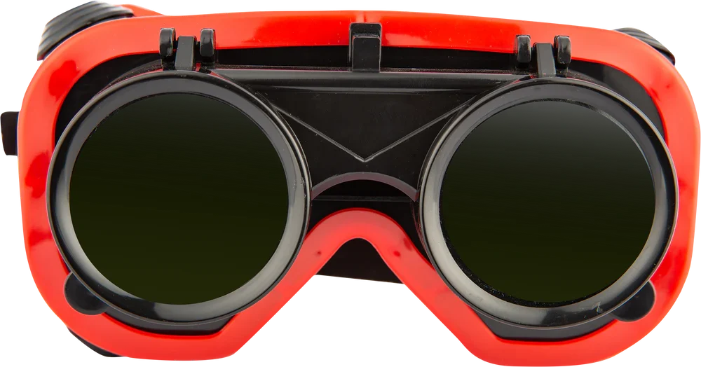 Brazing/Gas Cutting Welding Goggles - Red Frame