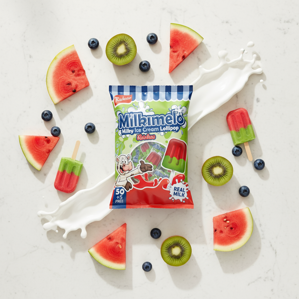 Milkimelo Rainbow Magic Lollipops 55’s