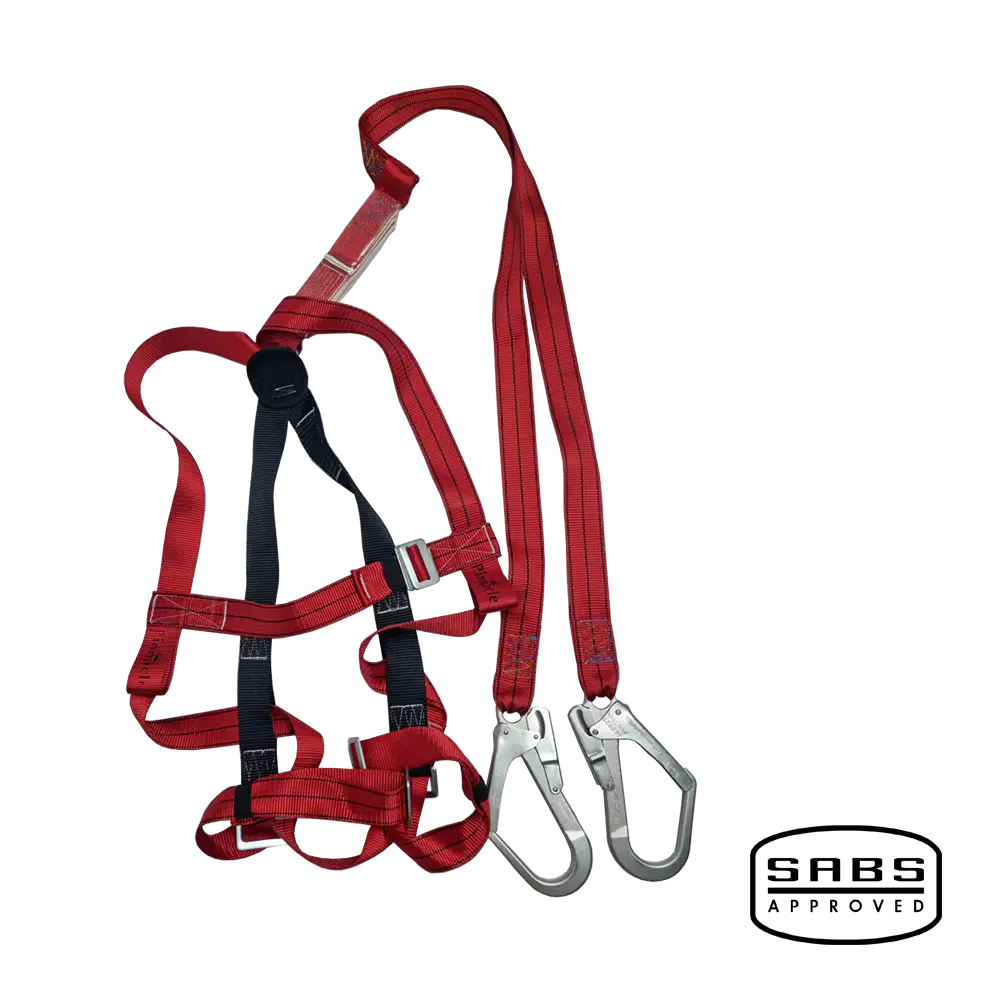 Alpha Double Lanyard Full Body Harness With Scaffold Hook