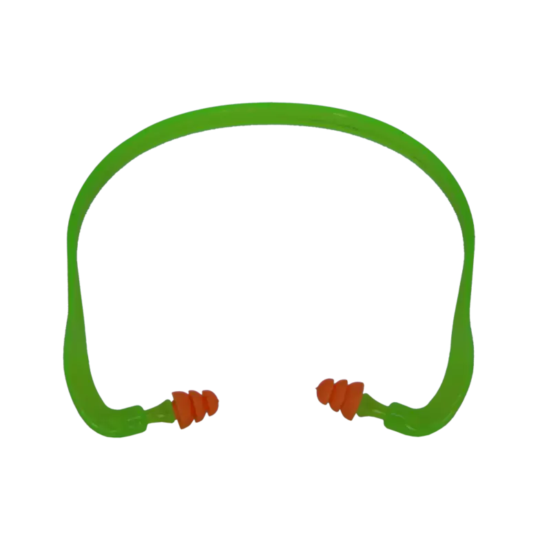 Banded Ear Plug Lime Green