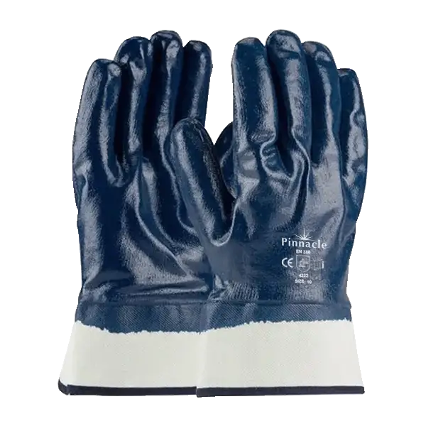 Blue Nitrile Glove Safe Cuff Size 10