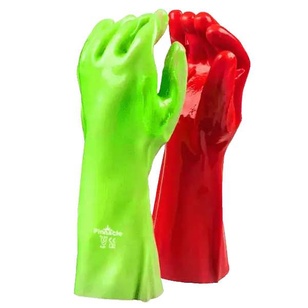 Stop & Go PVC Glove Open Cuff 27cm, Reinforced