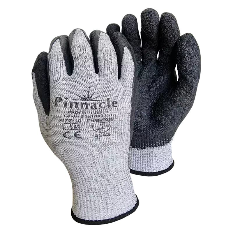 Procut Griper 13g Hppe Liner, Latex Coated, Crinkle Palm, LV5
