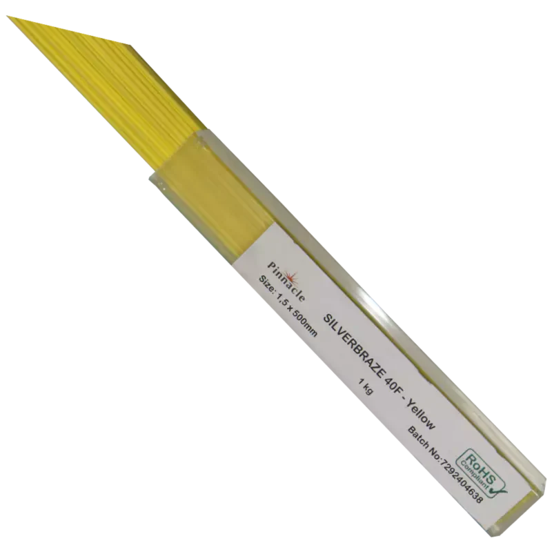 Silverbraze 40F Flux Coated Yellow 1.5 X 500MM