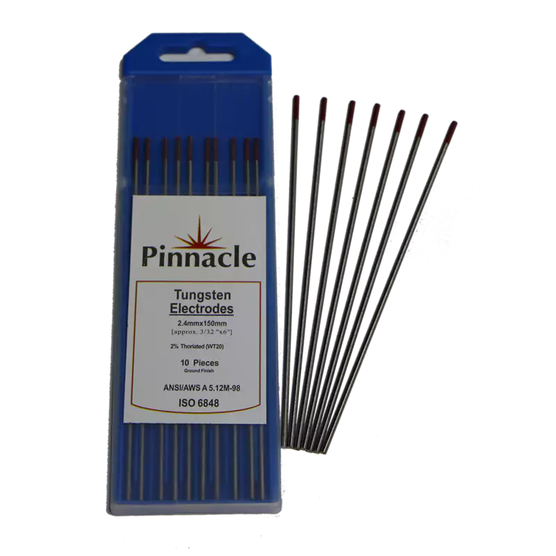 Tungsten Electrodes 2% Thoriated Red Tip 2.4 X 150mm