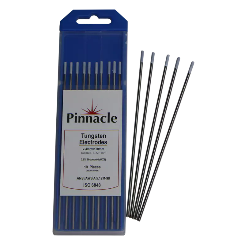 Tungsten Electrodes 0.8% Ziconiated White Tip 2.4 X 150mm