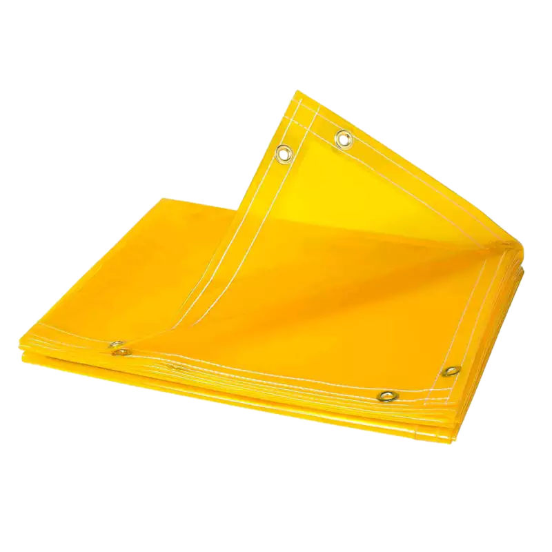 Welding Curtain ( Yellow ) With Eye Lids 3m X 2m