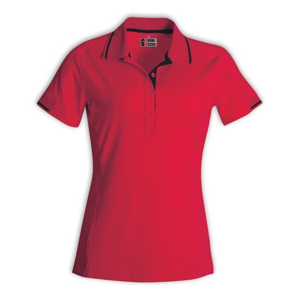 Ladies' Synergy Polo - Red/Black - End Of Range