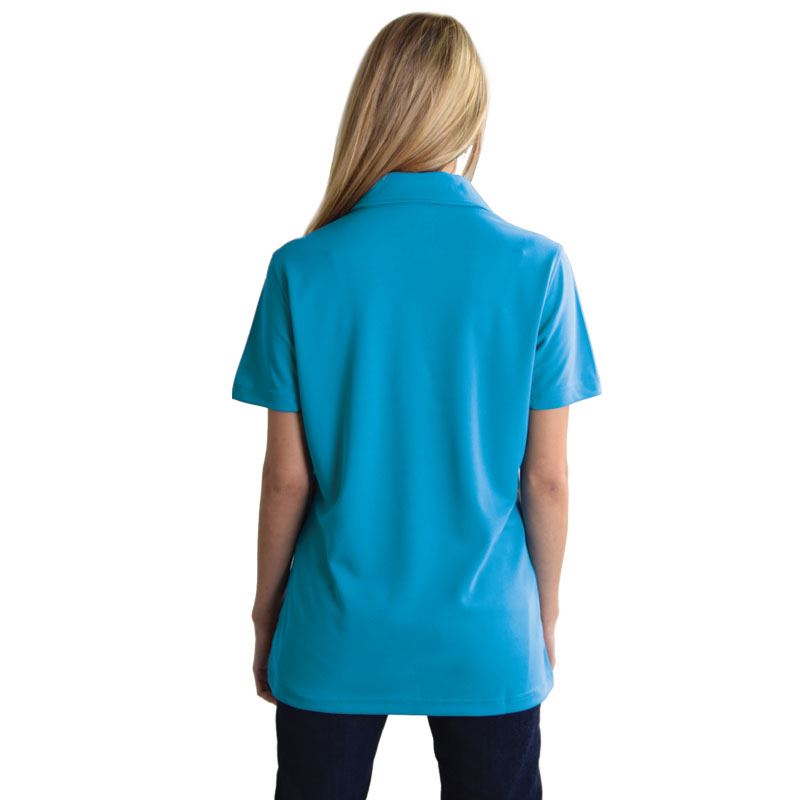 Ladies' Vector Polo - Cyan/Graphite - End Of Range