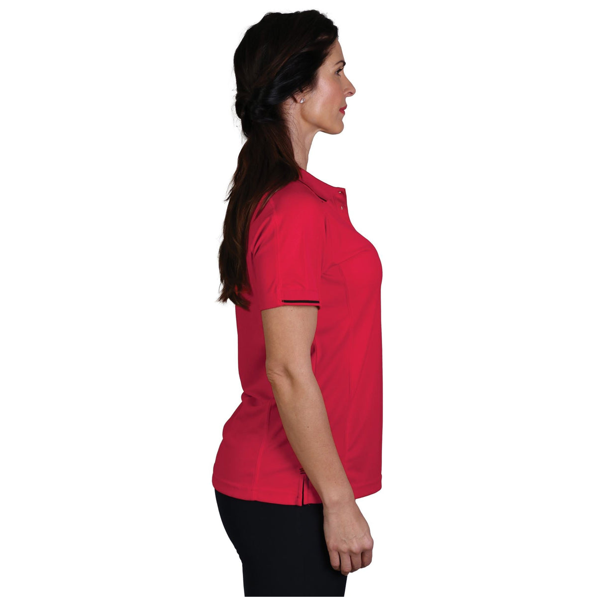 Ladies' Synergy Polo - Red/Black - End Of Range