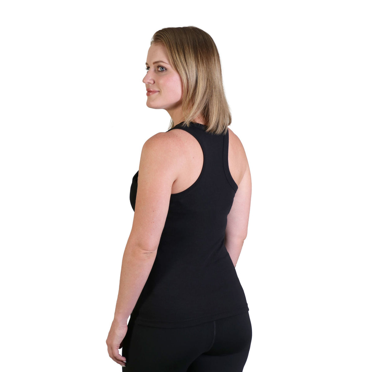 Ladies' Racerback Top - Black - While Stock Last