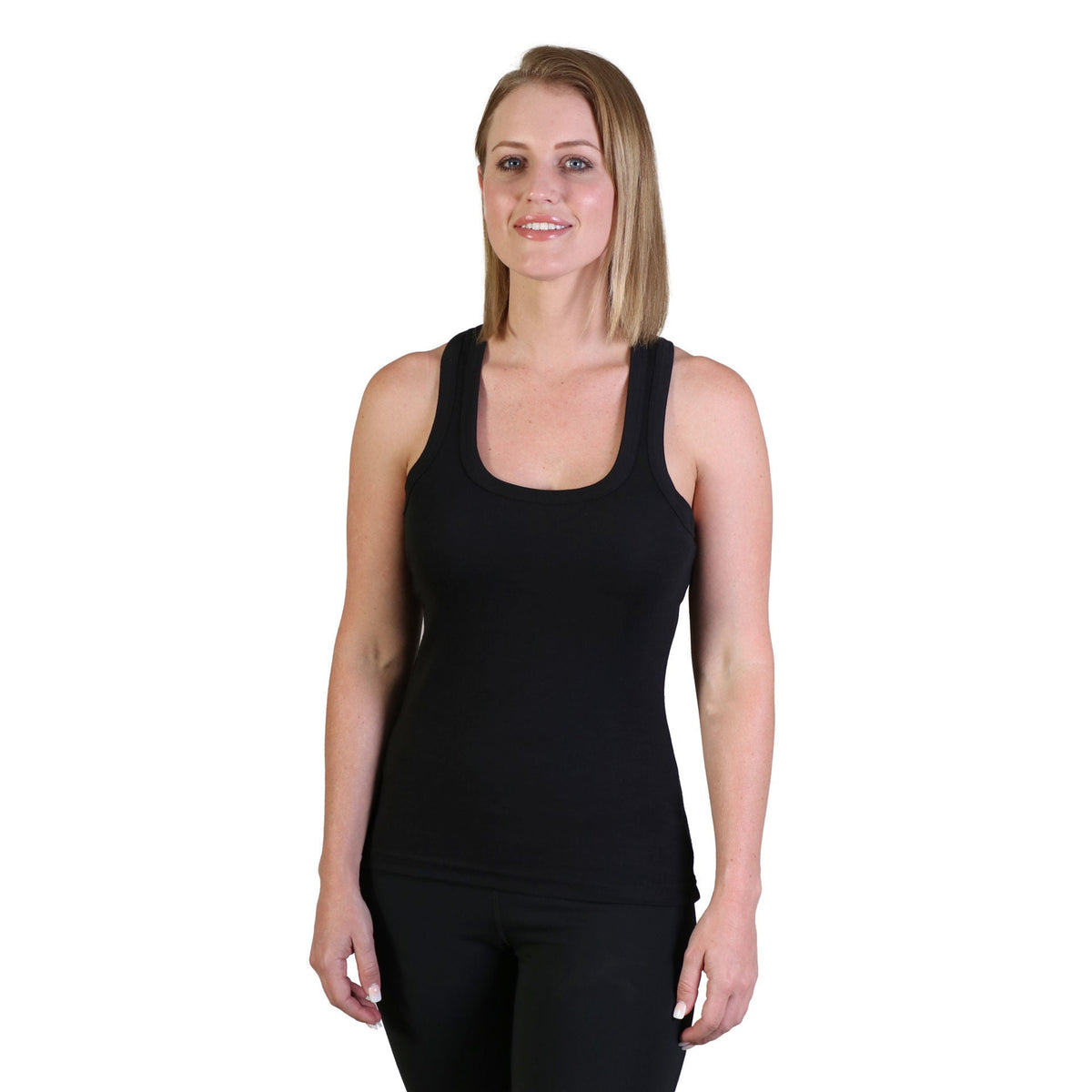 Ladies' Racerback Top - Black - While Stock Last