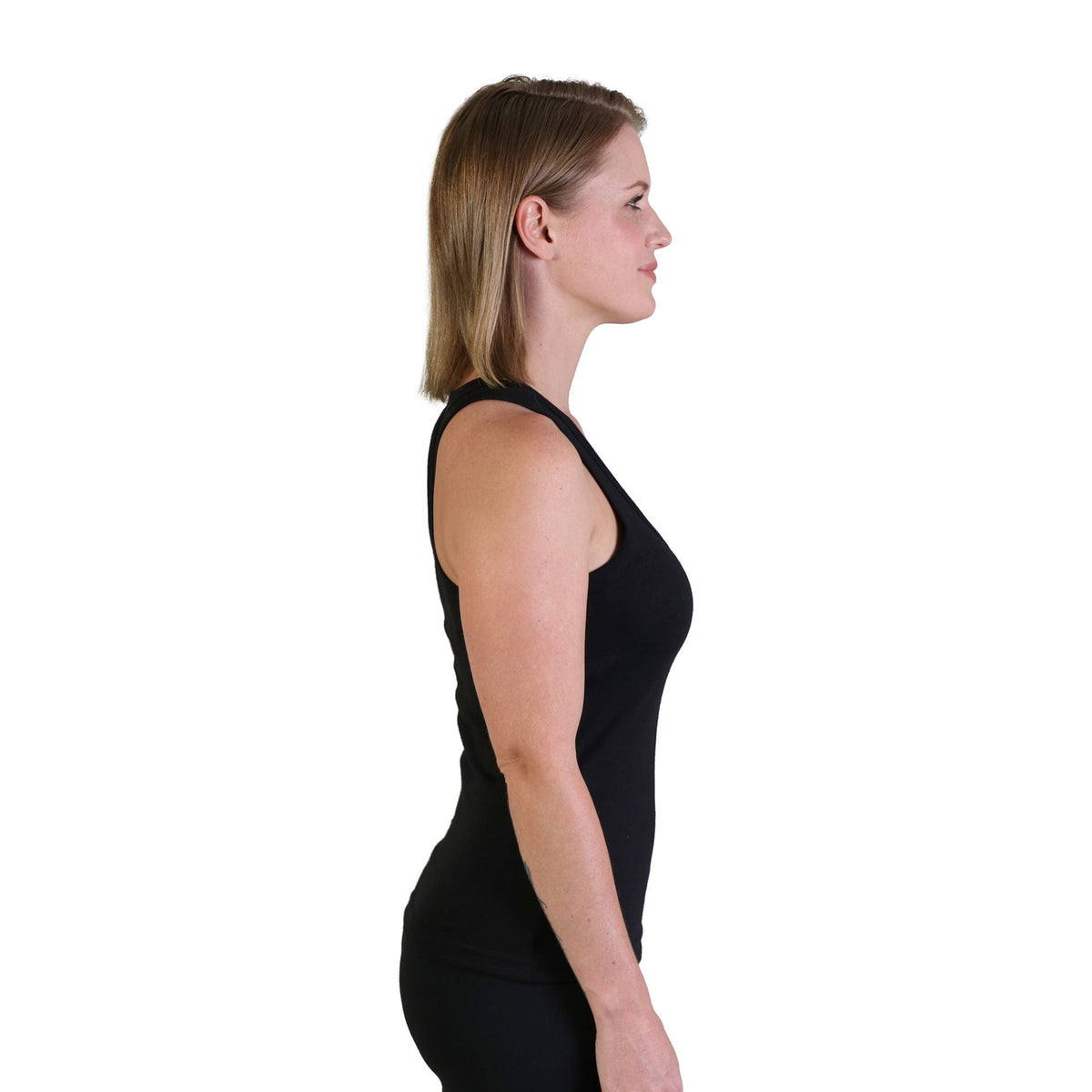 Ladies' Racerback Top - Black - While Stock Last