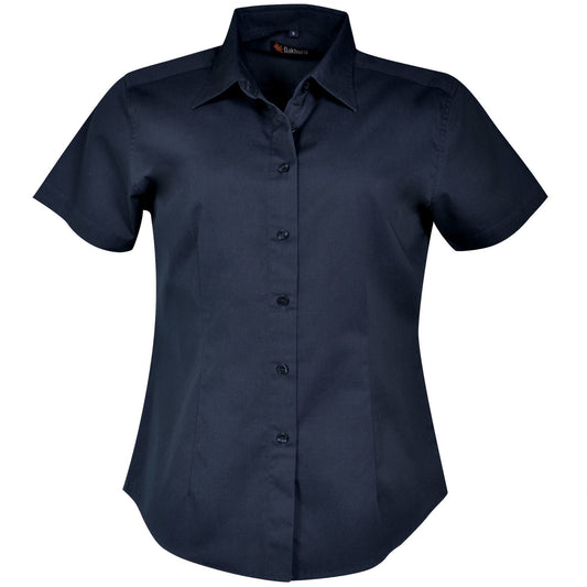 Ladies' Classic Woven Shirt Short Sleeve - Navy