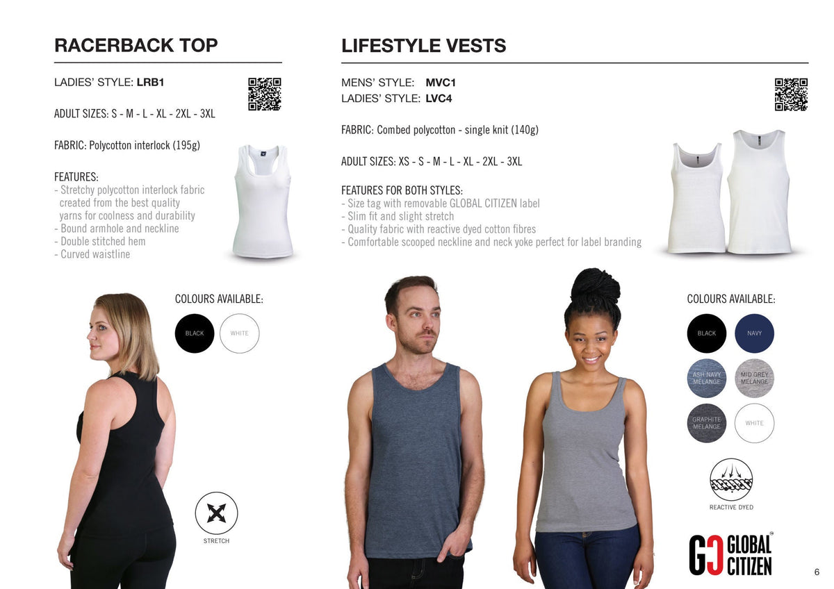 Ladies' Racerback Top - Black - While Stock Last