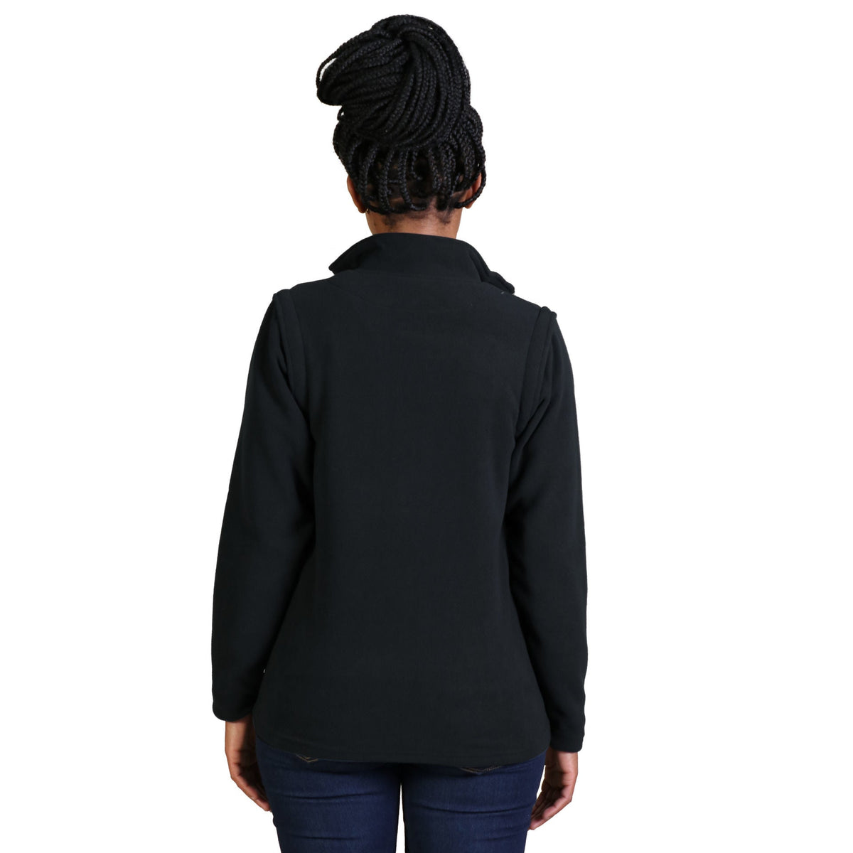 Ladies' Zip Off Sleeve Polar Fleece