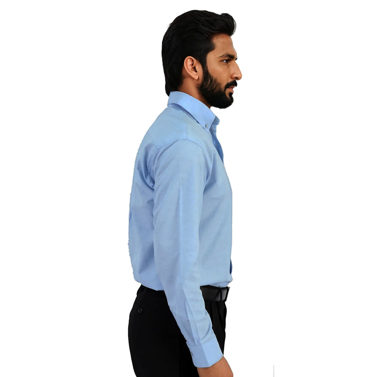 Prime Woven Shirt Long Sleeve - Sky Blue - End Of Range