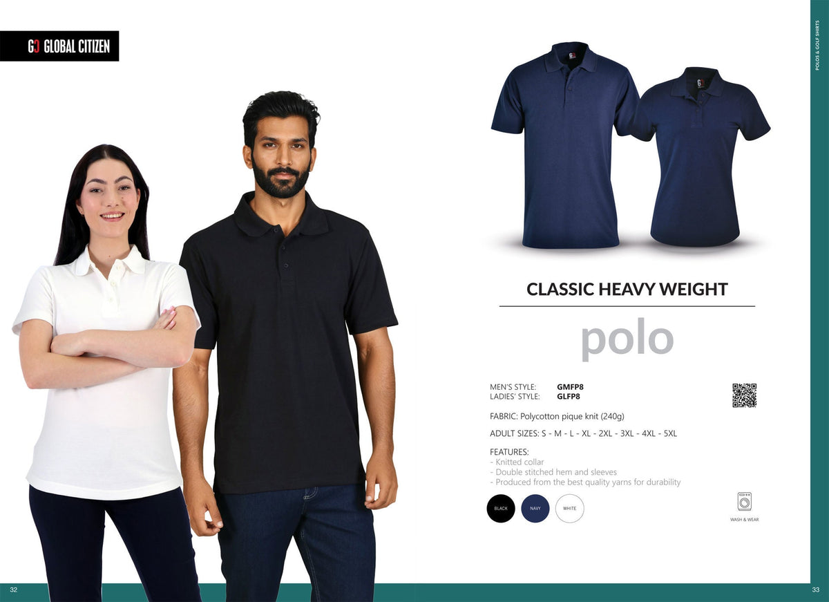 240g Ladies' Classic Heavy Weight Polo