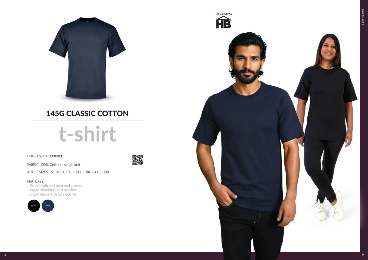 145g Classic Cotton T - Shirt