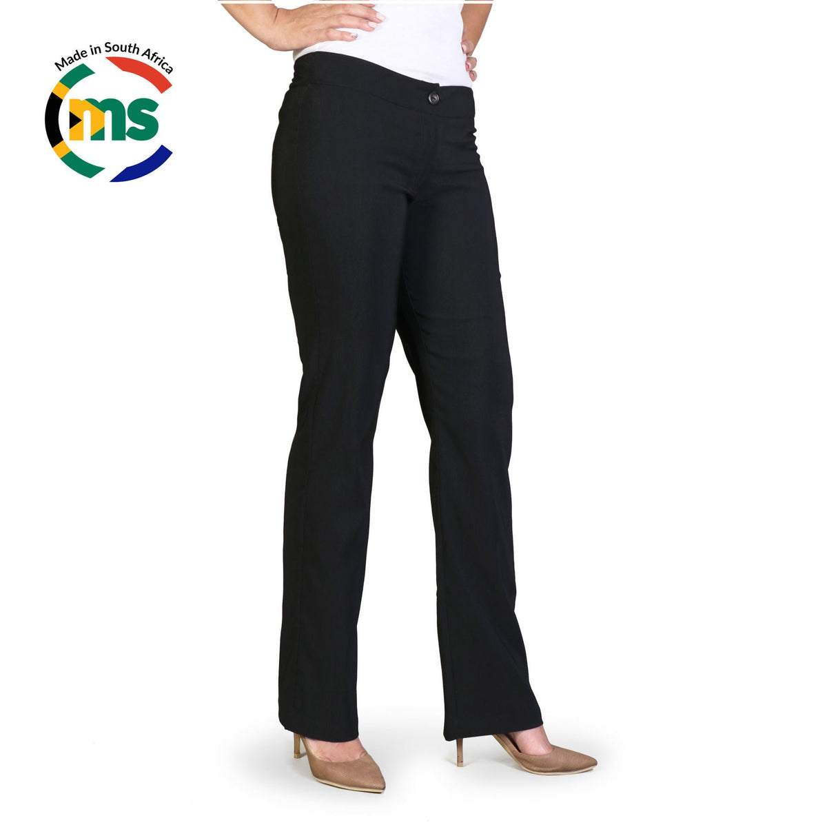 Ladies' Bengaline Pants - Black - While Stocks Last