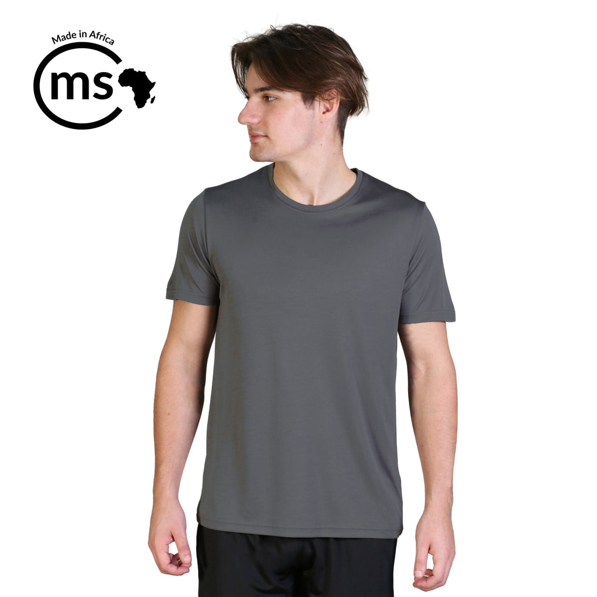 Unisex Lifestyle Sports T - Shirt - Charcoal - While Stocks Last