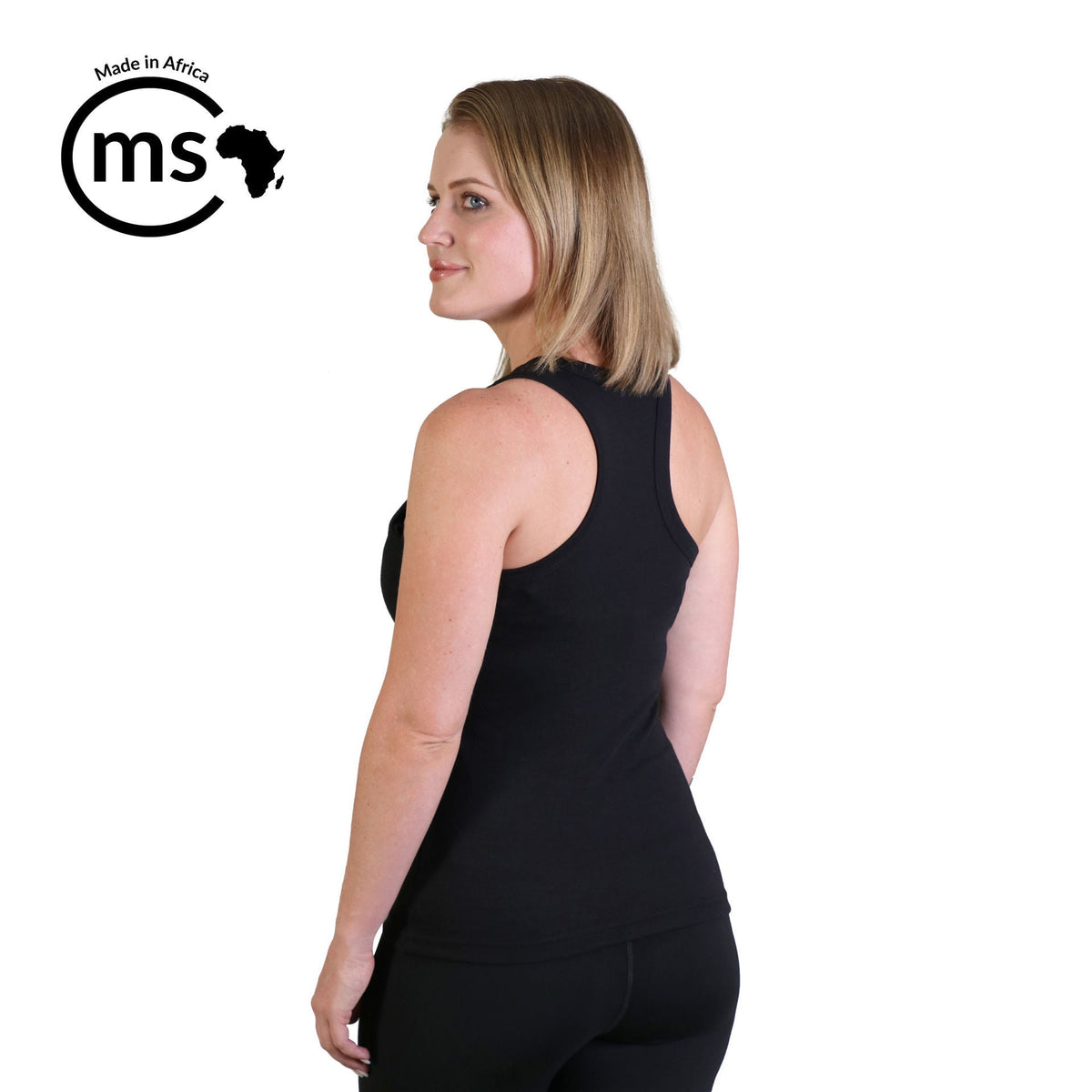 Ladies' Racerback Top - Black - While Stock Last