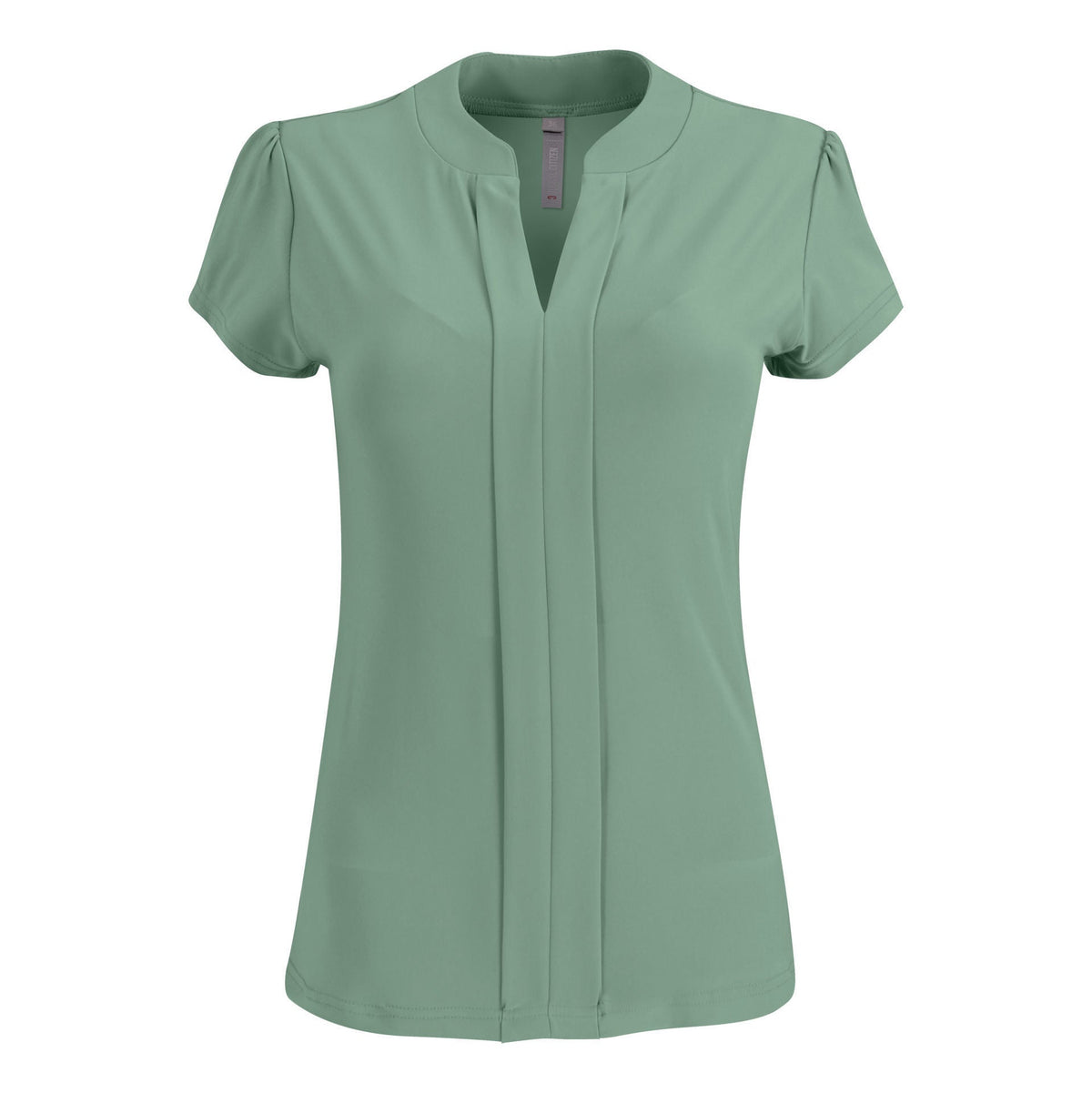 Emma Blouse - Short Sleeve - Sage Green - End Of Range
