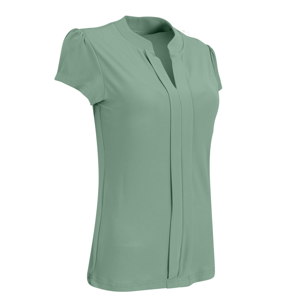 Emma Blouse - Short Sleeve - Sage Green - End Of Range
